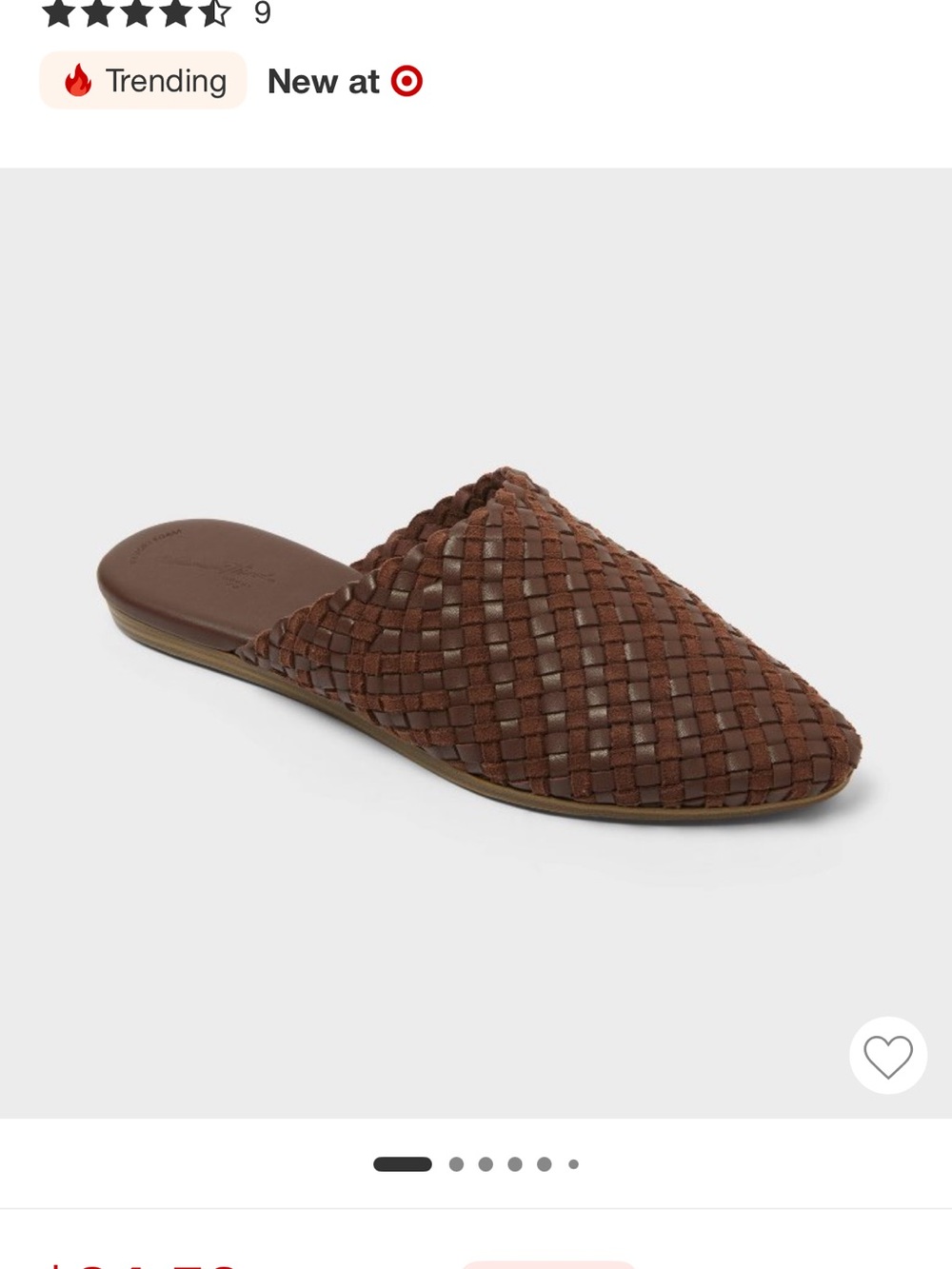 Women’s Universal Thread Black Woven Mules size 6 - Picture 3 of 3
